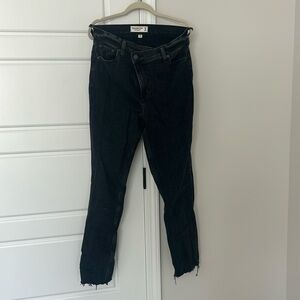 Abercrombie&Fitch Jeans Womens Sz 6 Black 90s Slim Straight Ultra High Rise